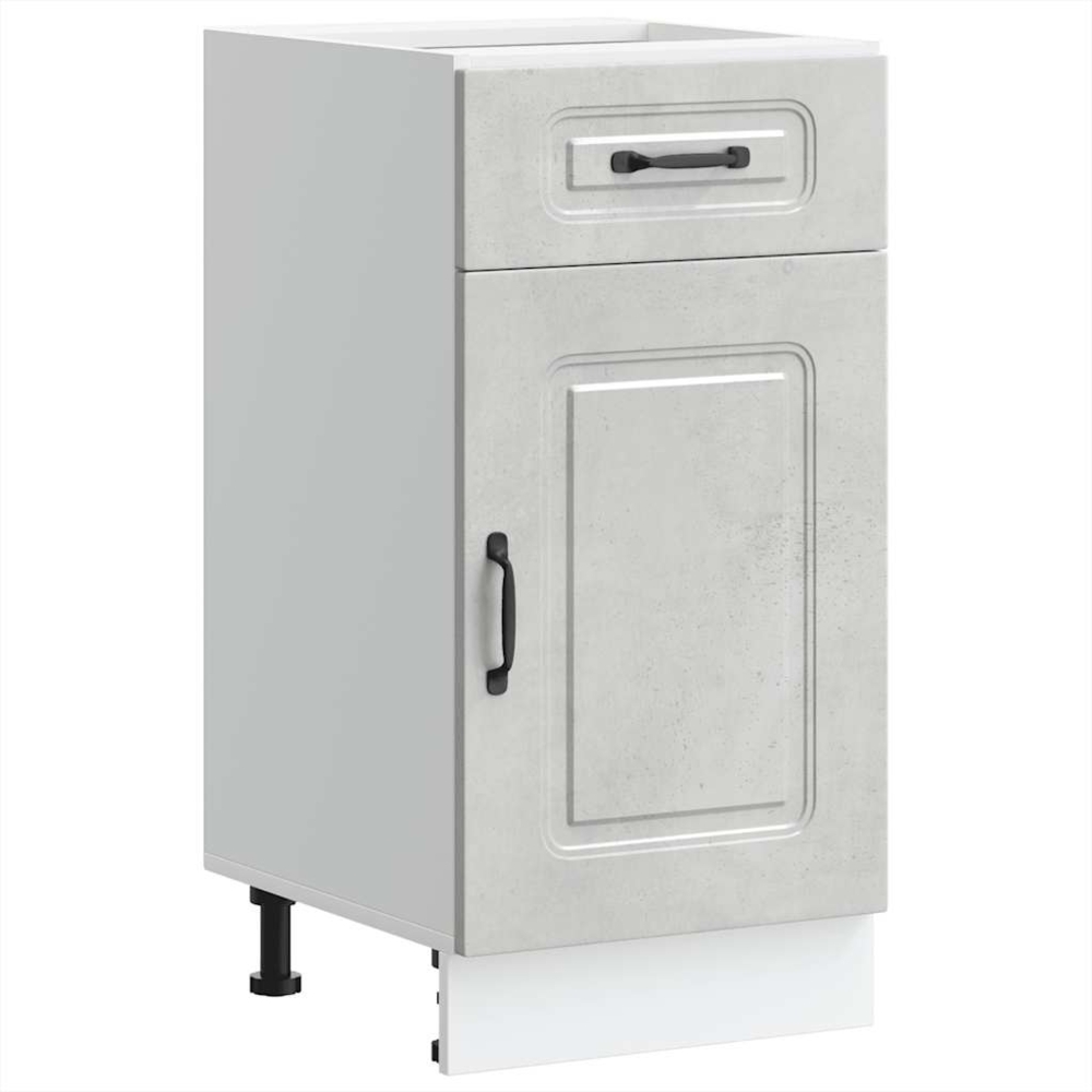 vidaXL Küchenunterschrank Kalmar Betongrau Holzwerkstoff 853471 Bild 1