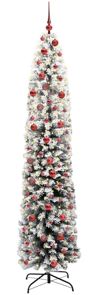 vidaXL Künstlicher Weihnachtsbaum mit 300 LEDs mit Ständer Grün 210 cm 3395031 Bild 1