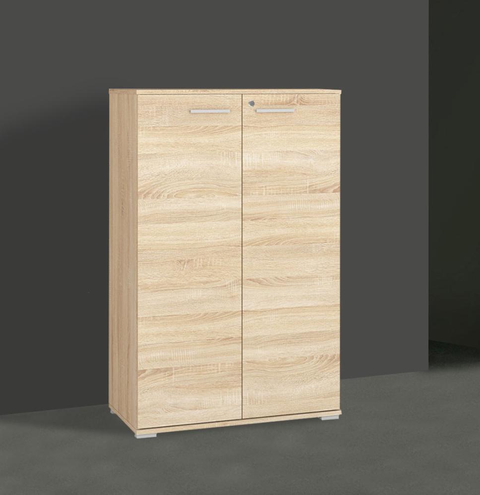 Aktenschrank "Optimal" Büroschrank 79cm Sonoma Eiche hell abschließbar Bild 1