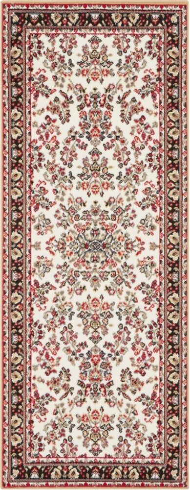Kurzflor Orient Teppich Zabul - 80x250x0,8cm - senfgelb, creme Bild 1