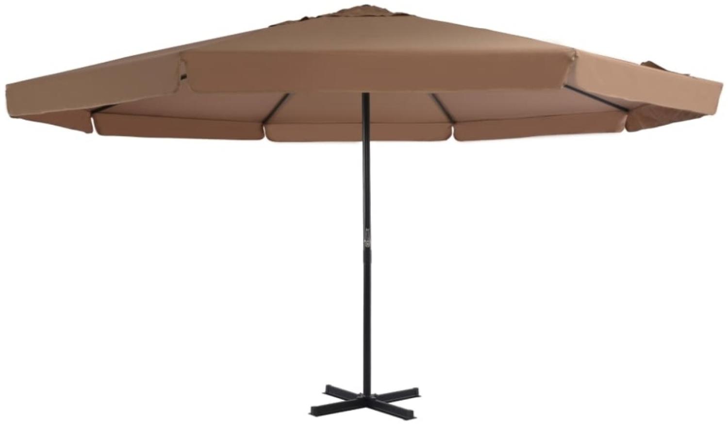 vidaXL Sonnenschirm mit Aluminium-Mast 500 cm Taupe 44475 Bild 1