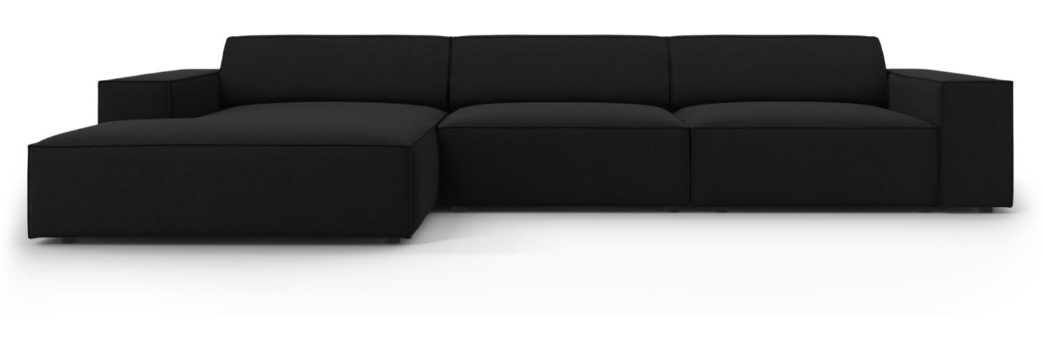 Micadoni 4-Sitzer Ecksofa Jodie Black Bild 1