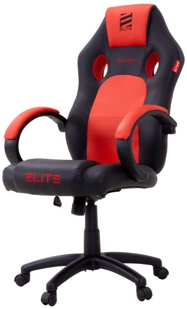 ELITE Gaming Gaming-Stuhl Ergonomischer Gamingstuhl Exodus Bürostuhl inkl. XXL Sitzfläche (hohe Rückenlehne, verstellbare Sitzhöhe, extragroße Sitzfläche, vielfältige Farbauswahl, Sicherheits-Doppelrollen, 1 St), verstellbare Sitzhöhe Bild 1