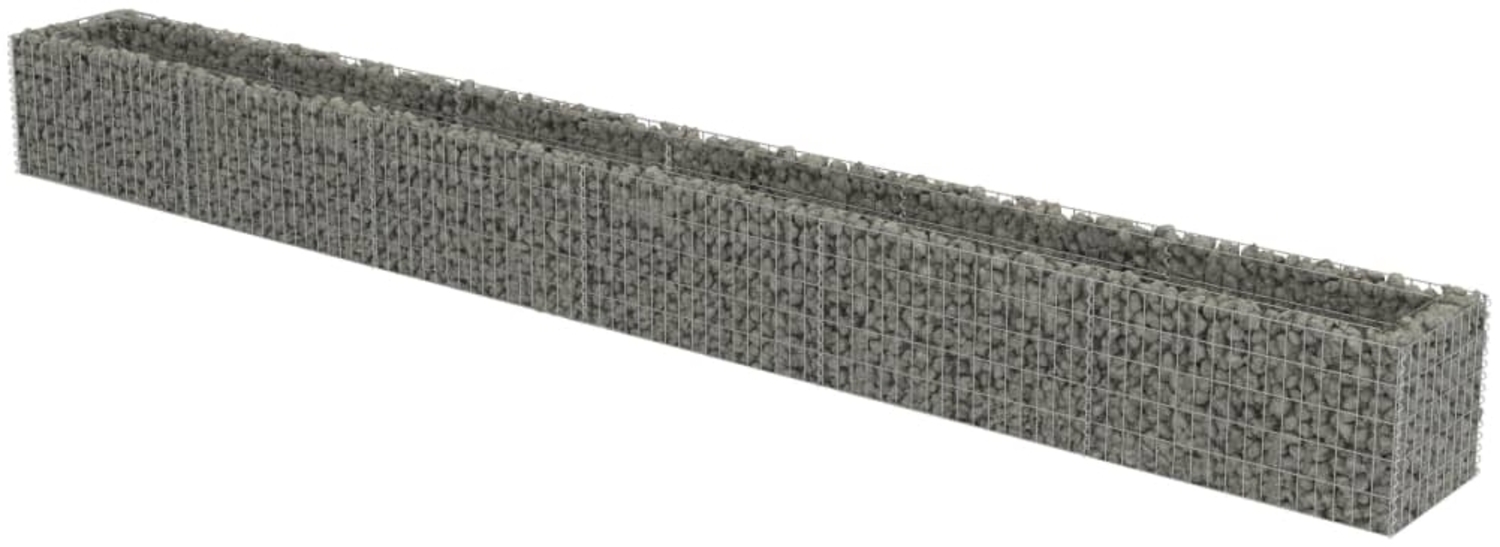 vidaXL Gabionen-Hochbeet Verzinkter Stahl 540×50×50 cm 143567 Bild 1