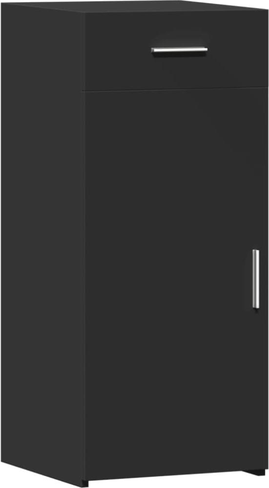 vidaXL Sideboard Schwarz 40x42,5x93 cm Holzwerkstoff 846279 Bild 1