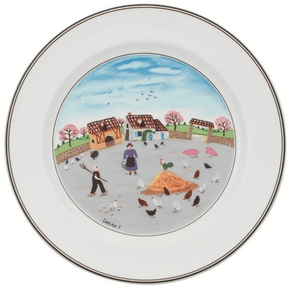 Villeroy & Boch Design Naif Speiseteller ø 27 cm Hühnerhof - DS Bild 1