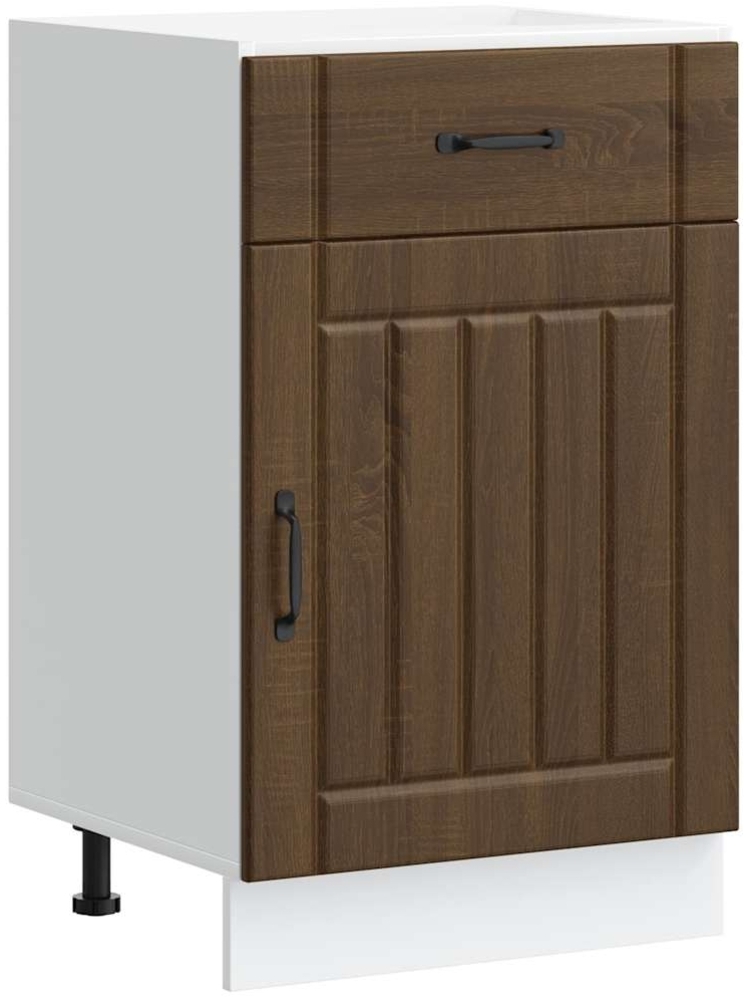 vidaXL Küchen-Unterschrank Lucca Braun Eichen-Optik Holzwerkstoff 853724 Bild 1