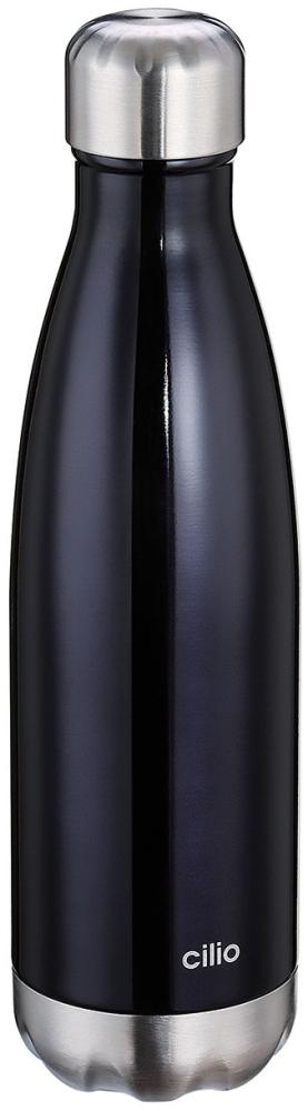 Cilio Elegante Isolier-Trinkflasche 500 ml Schwarz Bild 1