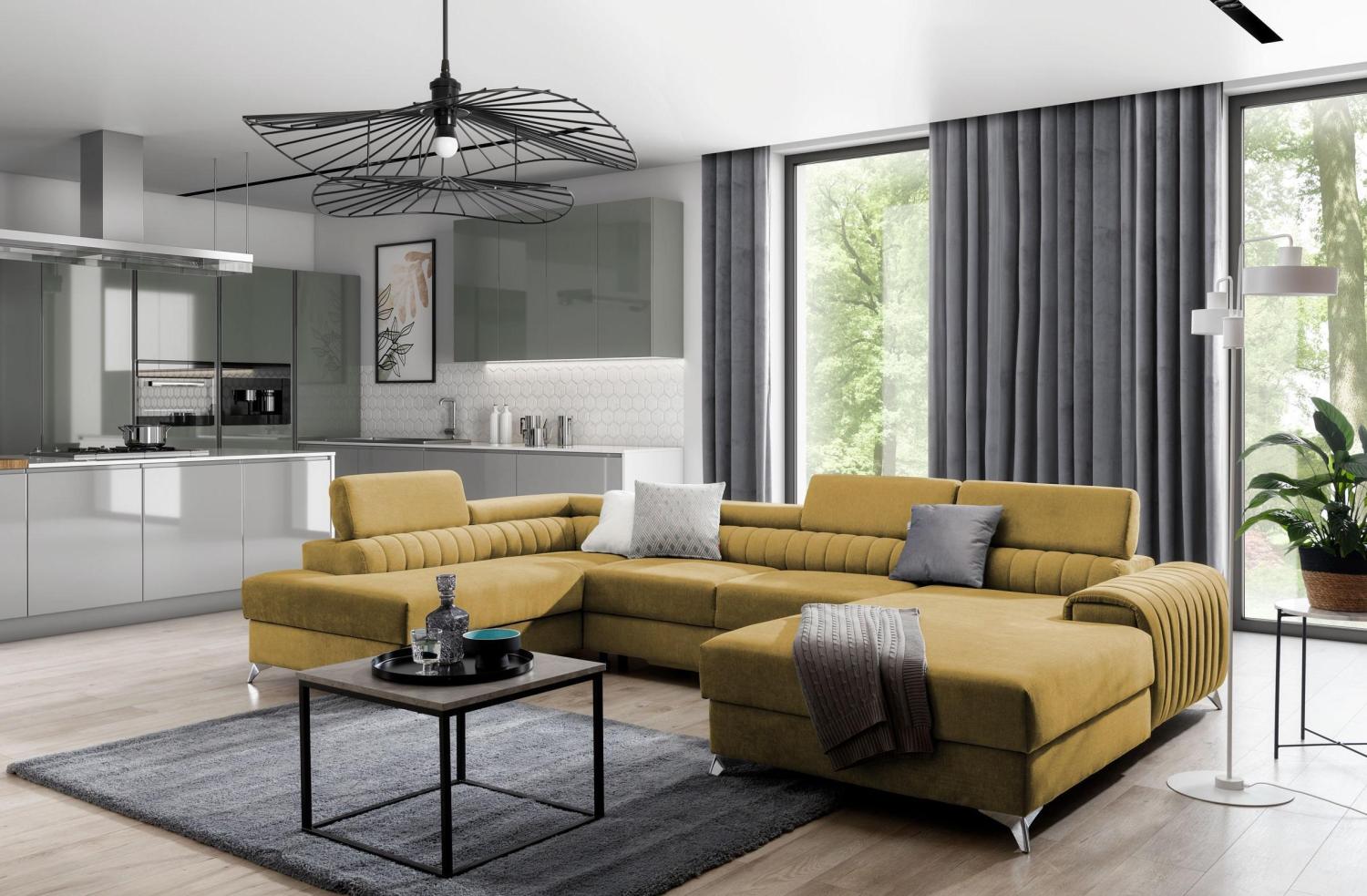 Wohnideebilder Lacante Gelb Ecksofas & Eckcouches CO-LAC-LT-45GO Bild 1