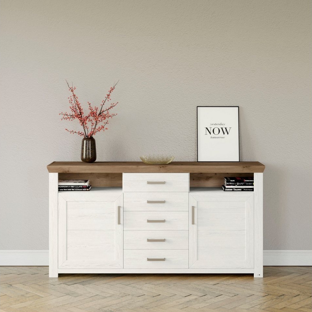 set one by Musterring Sideboard York, Typ 55, mit viel Stauraum, im Landhaus-Stil, B 184 x H 95 cm Bild 1