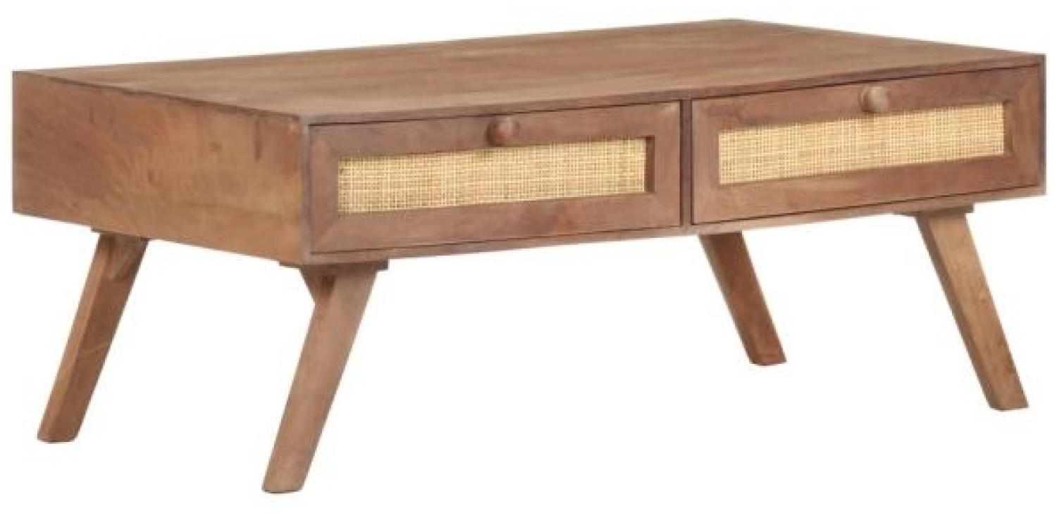 vidaXL Couchtisch 100x60x40 cm Mango Massivholz 323599 Bild 1