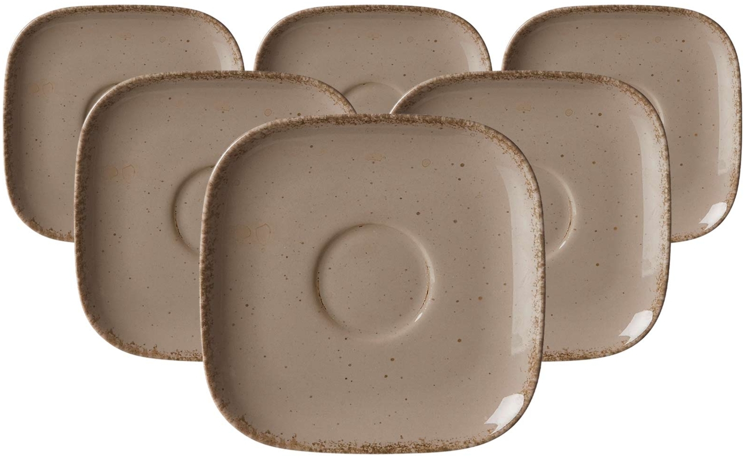 Ritzenhoff & Breker Casa Kaffeeuntertasse ø 13,5 cm 6er Set grau Bild 1