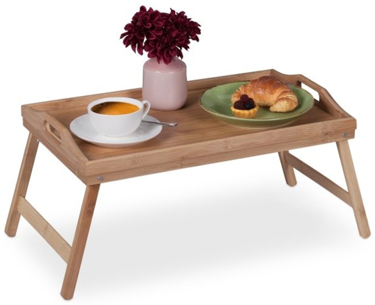 Klappbares Betttablett aus Bambus 10039325 Bild 1