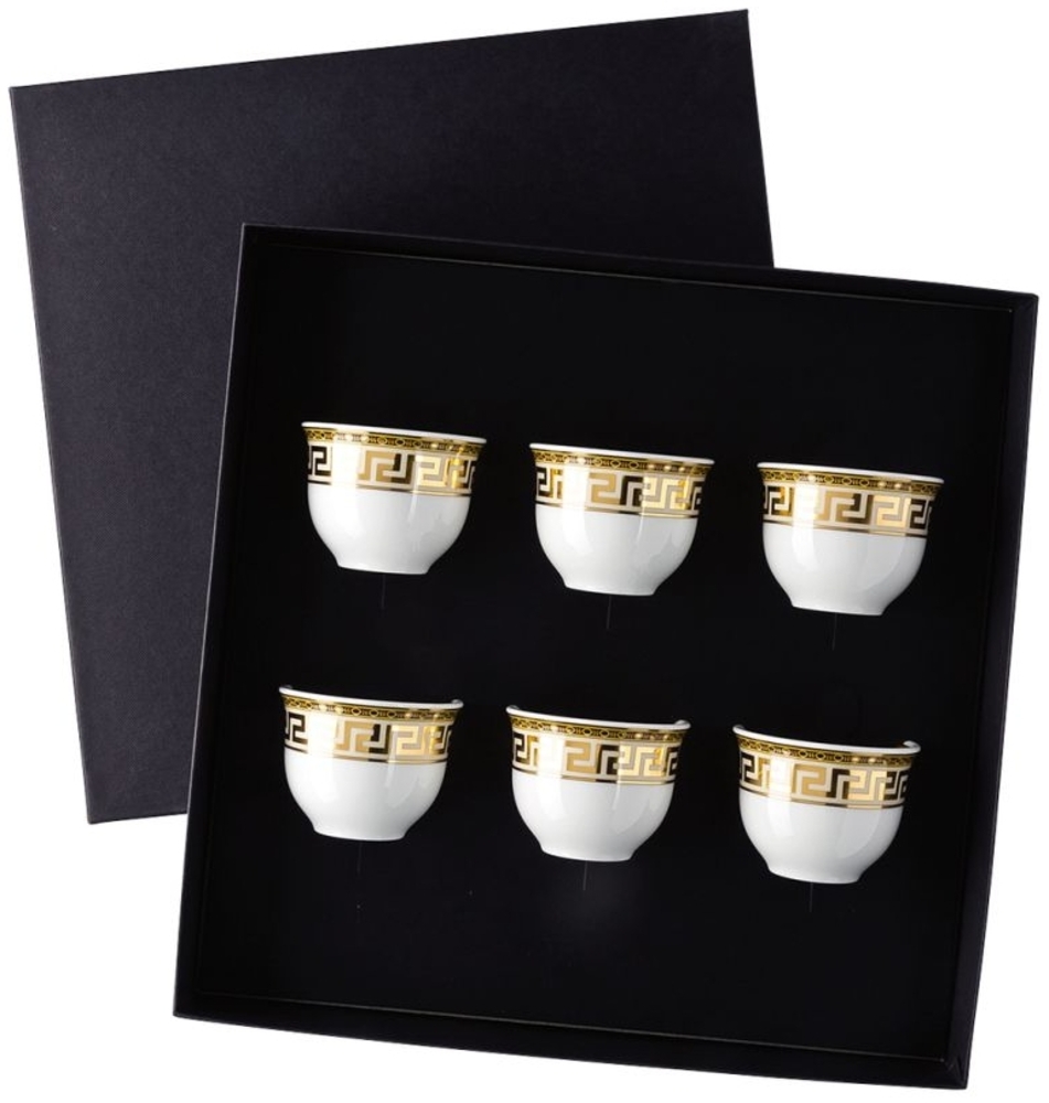 Set 6 Becher klein ohne Henkel Versace Prestige Gala Versace by Rosenthal Becher, Spülmaschinenfest Bild 1