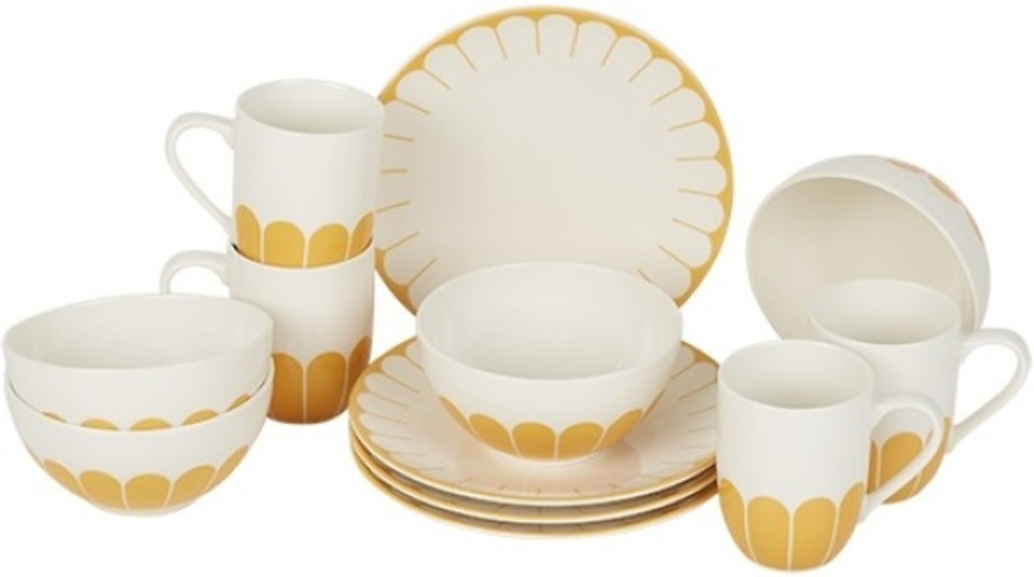Villeroy & Boch Fleur Soleil Frühstücks-Set für 4 Personen / 12 Teile Bild 1