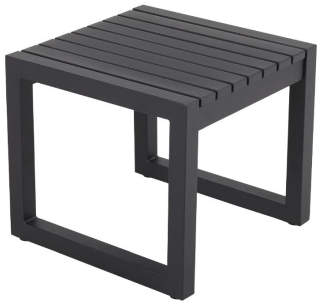 Gartenbeistelltisch Vevi aus Aluminium, Schwarz Bild 1