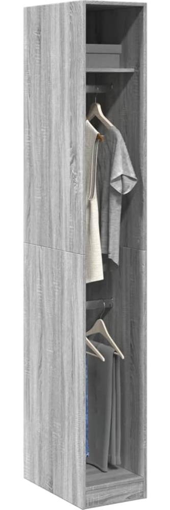 vidaXL Kleiderschrank Grau Sonoma 30x50x200 cm Holzwerkstoff 3307779 Bild 1