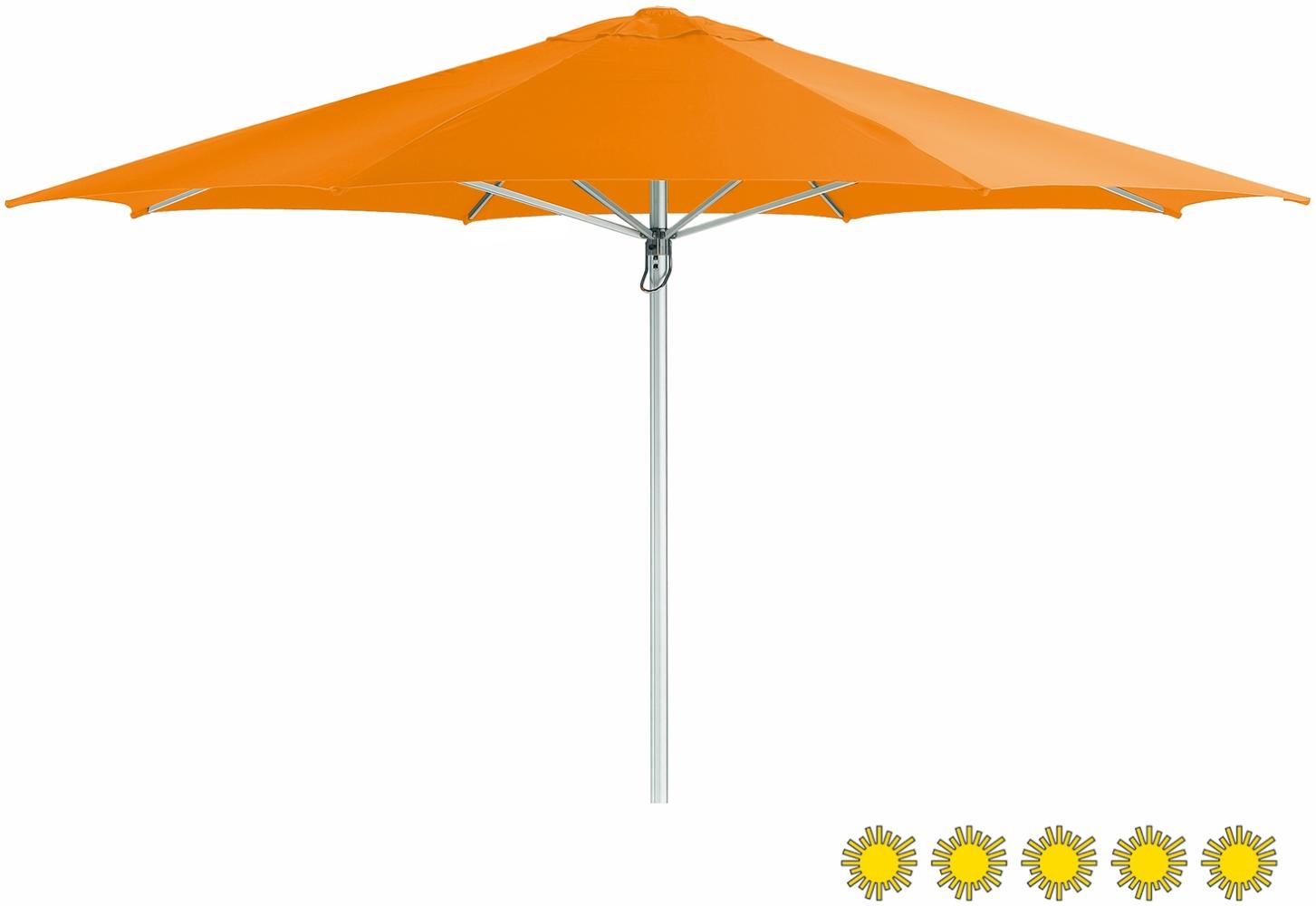 Doppler Gastronomie Sonnenschirm "Braumeister 500", orange, 500 cm,mit Volant Bild 1