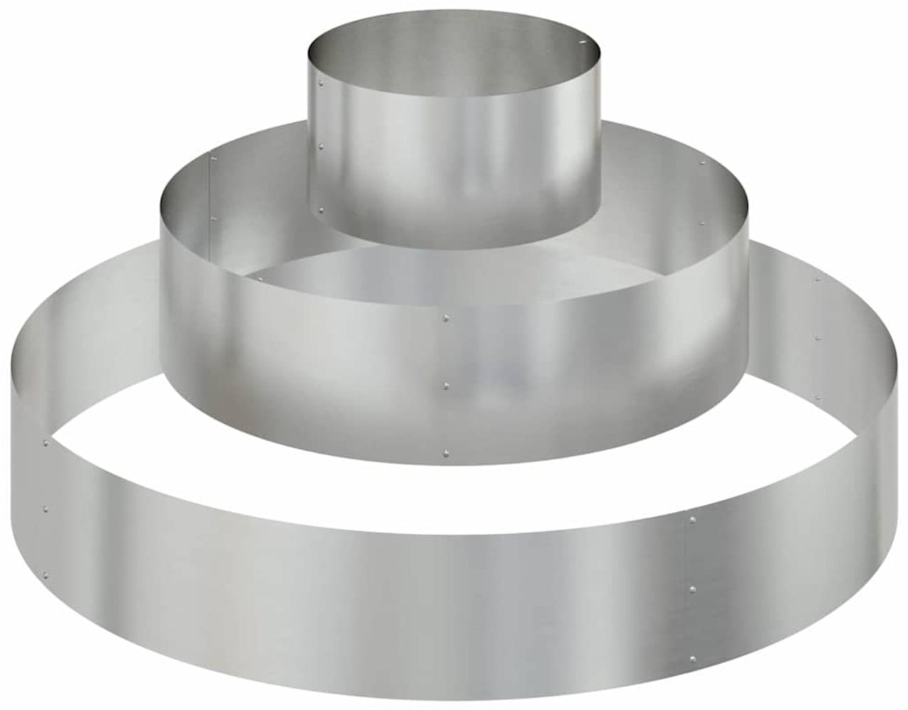 vidaXL Garten-Pflanzgefäß Silber 120 x 120 x 20 cm Verzinkter Stahl 873660 Bild 1