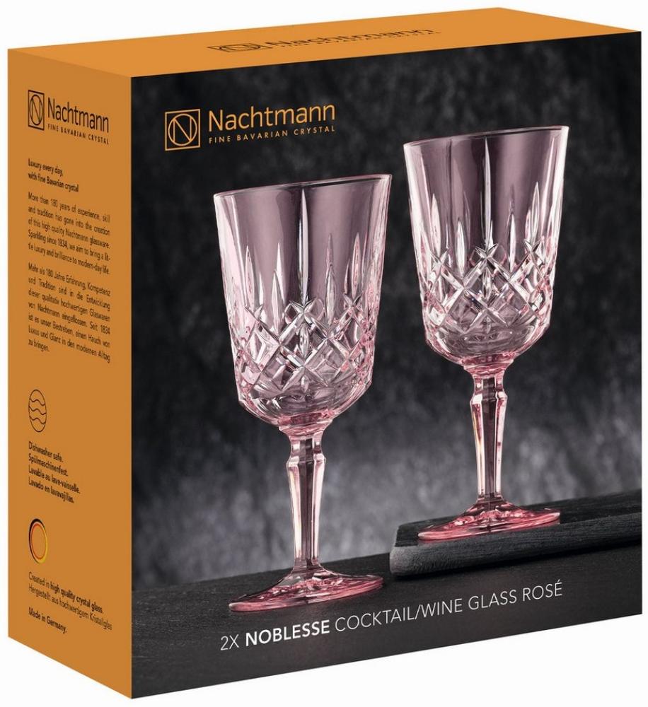 Nachtmann Cocktail/Weinglas 2er Set Noblesse, Kristallglas, Rosé, 355 ml, 105218 Bild 1