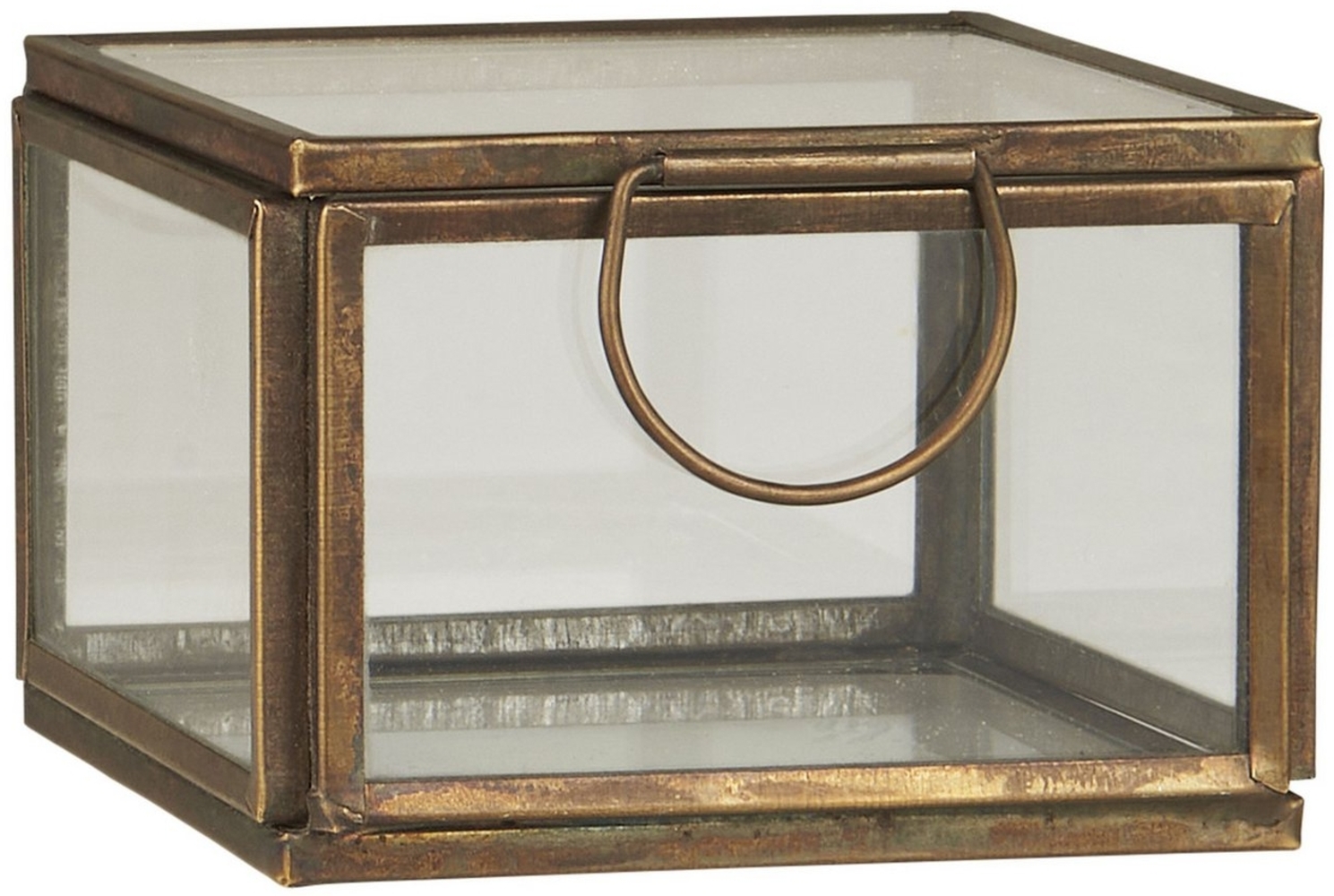 Ib Laursen Glasbox Utensilienbox Glas Schachtel Schatulle Dose Messing 08058-17 Bild 1