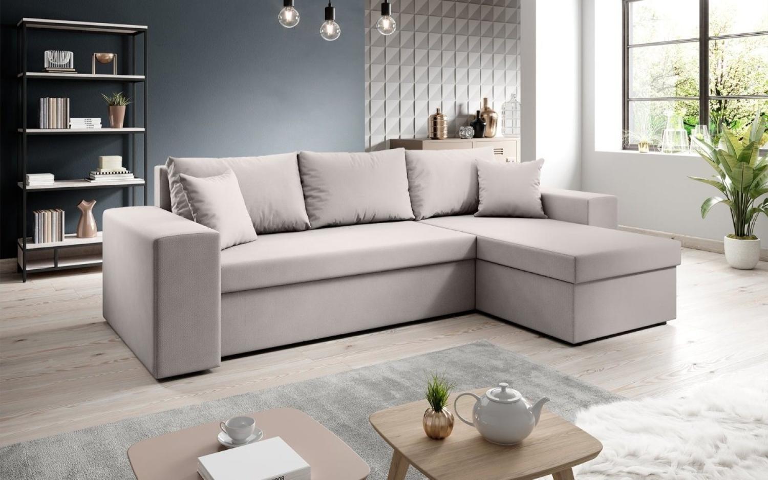 Luxusbetten24 Schlafsofa Designer Sofa Denver, mit Stauraum und Schlaffunktion Bild 1