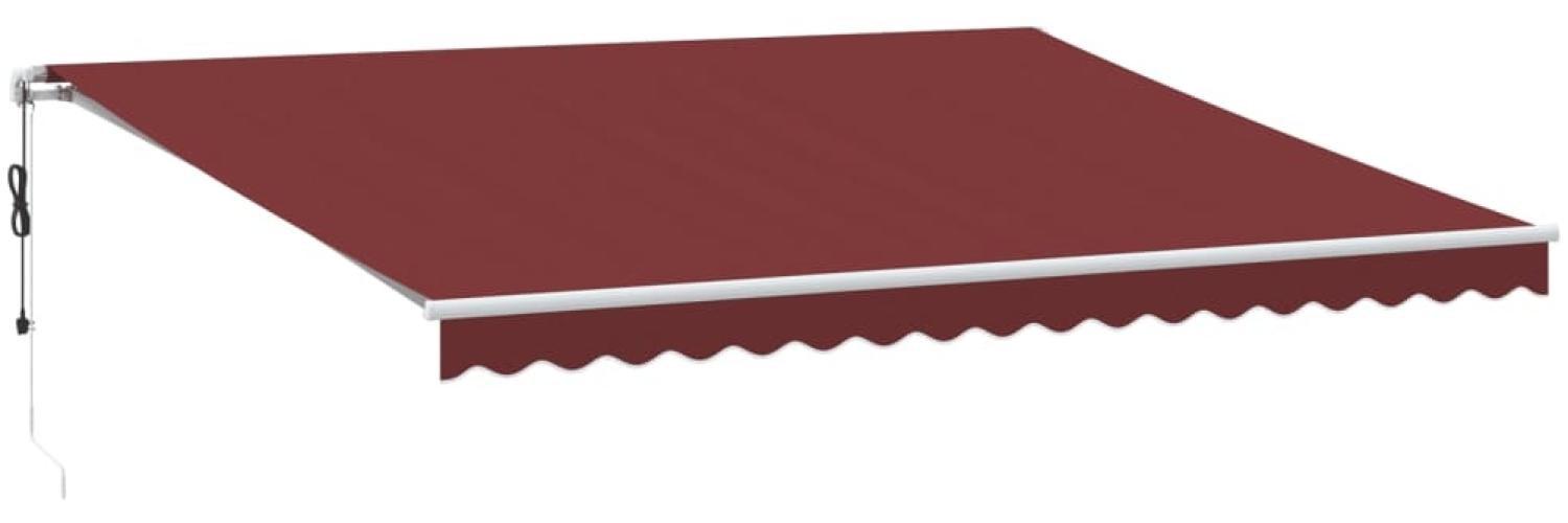 vidaXL Markise Automatisch mit LED Weinrot 450x350 cm 3214989 Bild 1