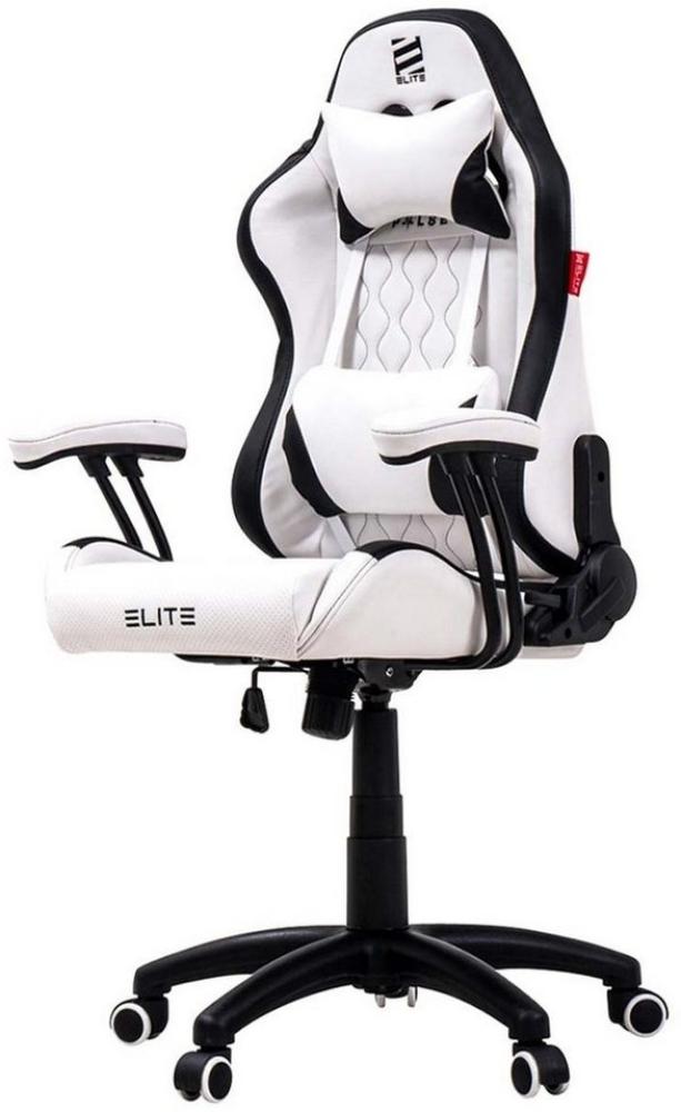 ELITE Gaming Gaming-Stuhl Kinder Bürostuhl Gaming Stuhl PULSE (Ergonomischer Gamingstuhl - Härtegradeinstellung - höhenverstellbar - gepolsterte Sitzfläche/Kopfstütze - 3D-Armstützen - bis 120 kg - klappbare Rückenlehne - große Sitzfläche - Erwachsene/... Bild 1