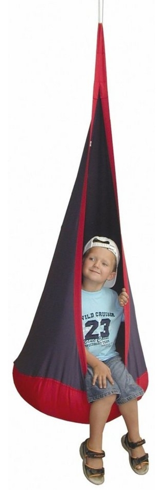 roba Hängesack - Kinder Hängesitz / Hängesessel / Sitzsack fürs Kinderzimmer oder draußen - Rot / Blau Bild 1