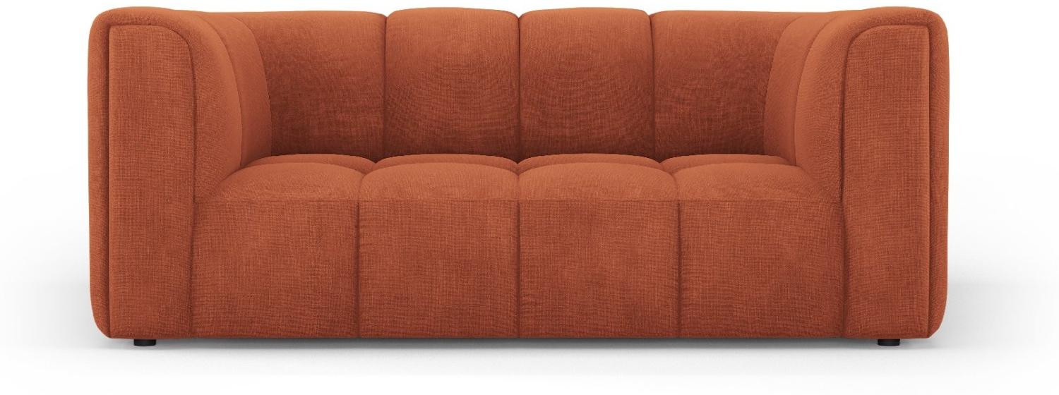 Micadoni Sofa Serena 2-Sitzer Strukturierter Stoff Orange Bild 1