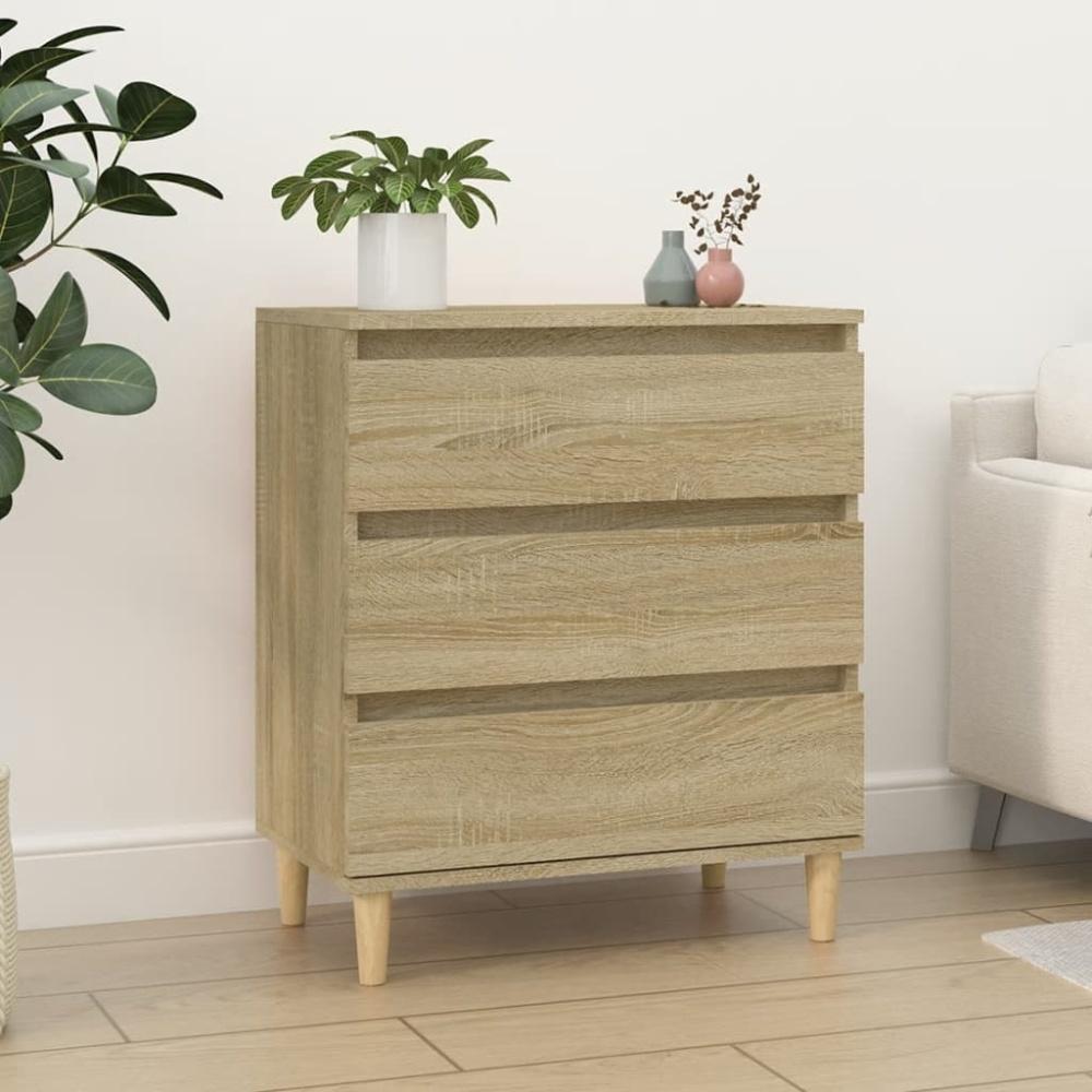 vidaXL Sideboard Sonoma-Eiche 60x35x70 cm Holzwerkstoff 823043 Bild 1