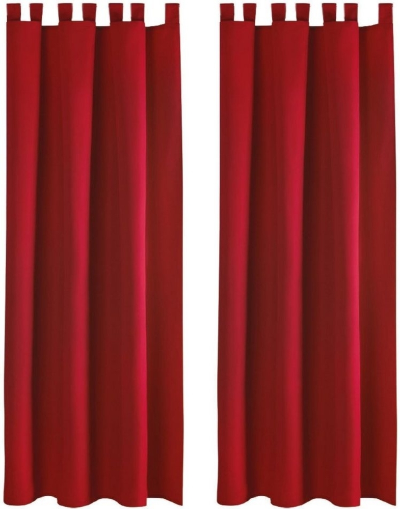 Bestlivings Vorhang (2 St), Schlaufen, blickdicht, Gardinenset "Blickdicht" mit Schlaufen inkl. Zubehör Bild 1