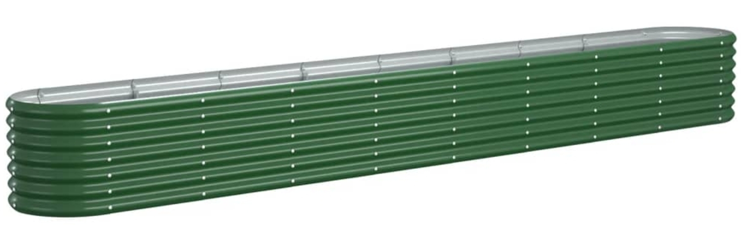 vidaXL Hochbeet Verzinkter Stahl 332x40x36 cm Grün 318883 Bild 1