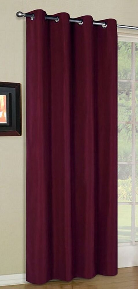 Gardinenbox Gardine, Ösen, blickdicht, Schal Matt unifarben Microsatin Micofaser-Gewebe 20405 Bild 1