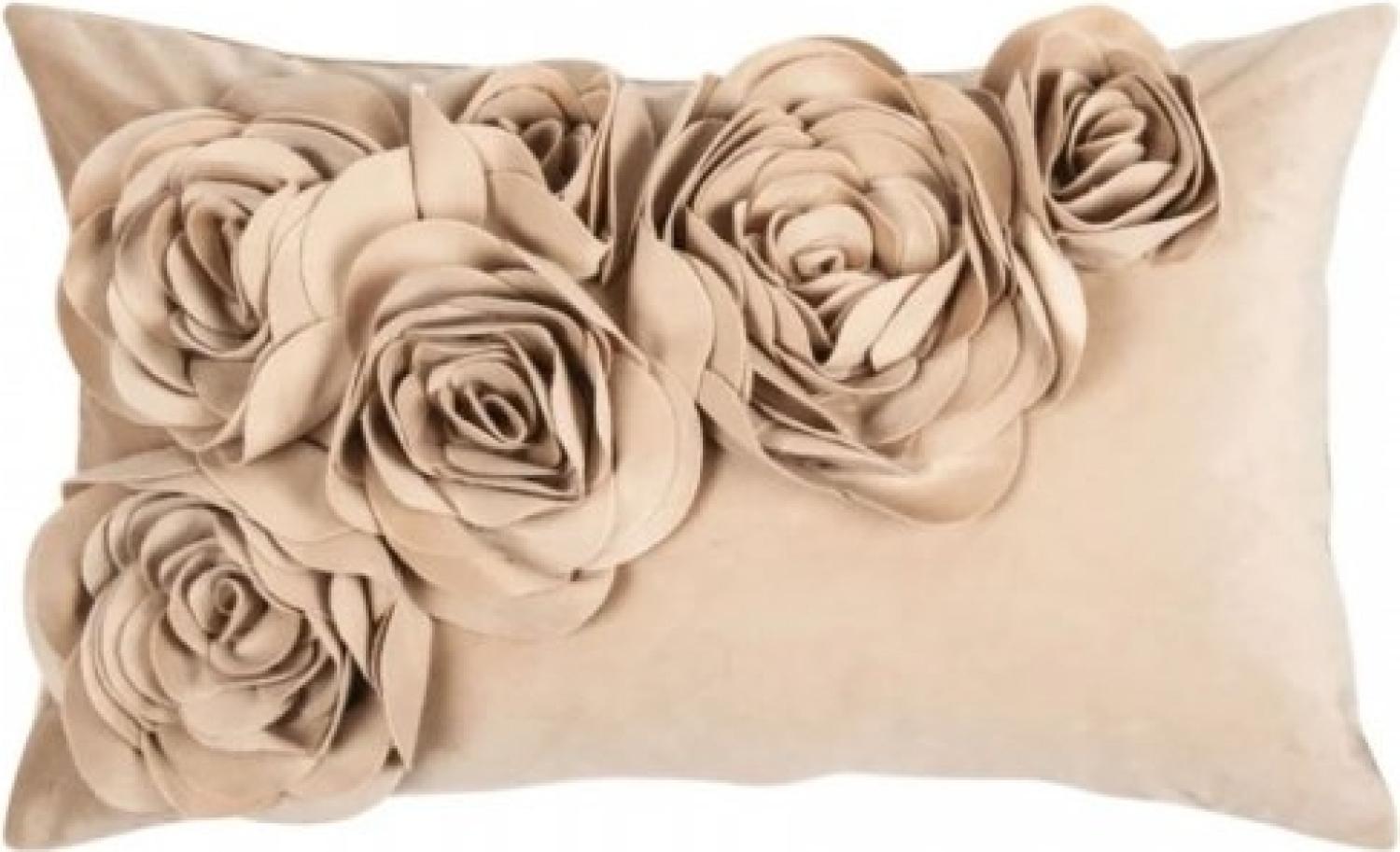 PAD Kissenhülle Samt Floral Beige (30x50 cm) 10154-C25-3050 Bild 1