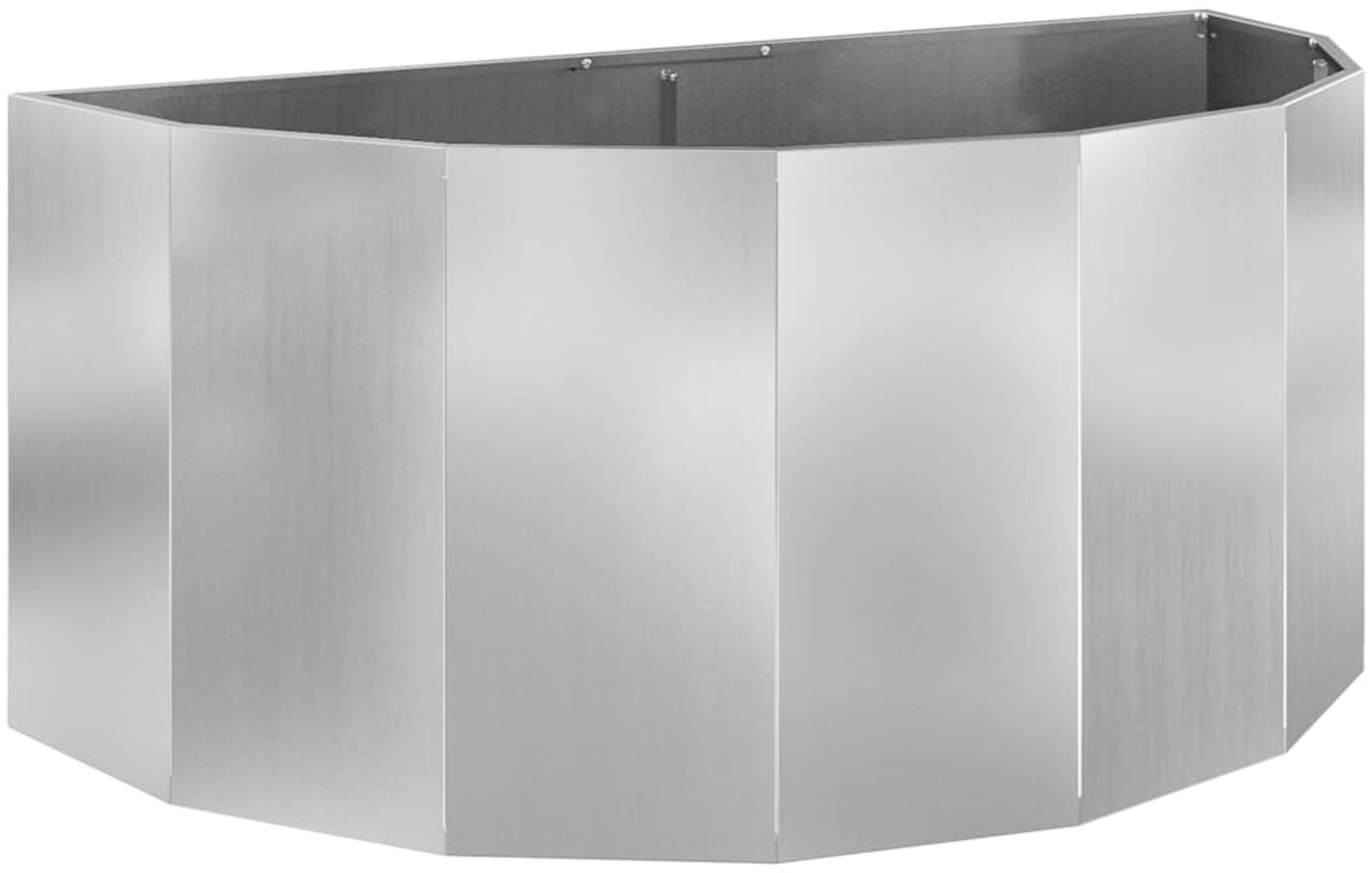 vidaXL Pflanzkübel Silber 120 x 60 x 50 cm Verzinkter Stahl 883708 Bild 1