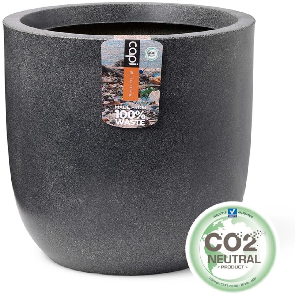 Capi Blumentopf Waste Smooth 43x41 cm Grau 442104 Bild 1