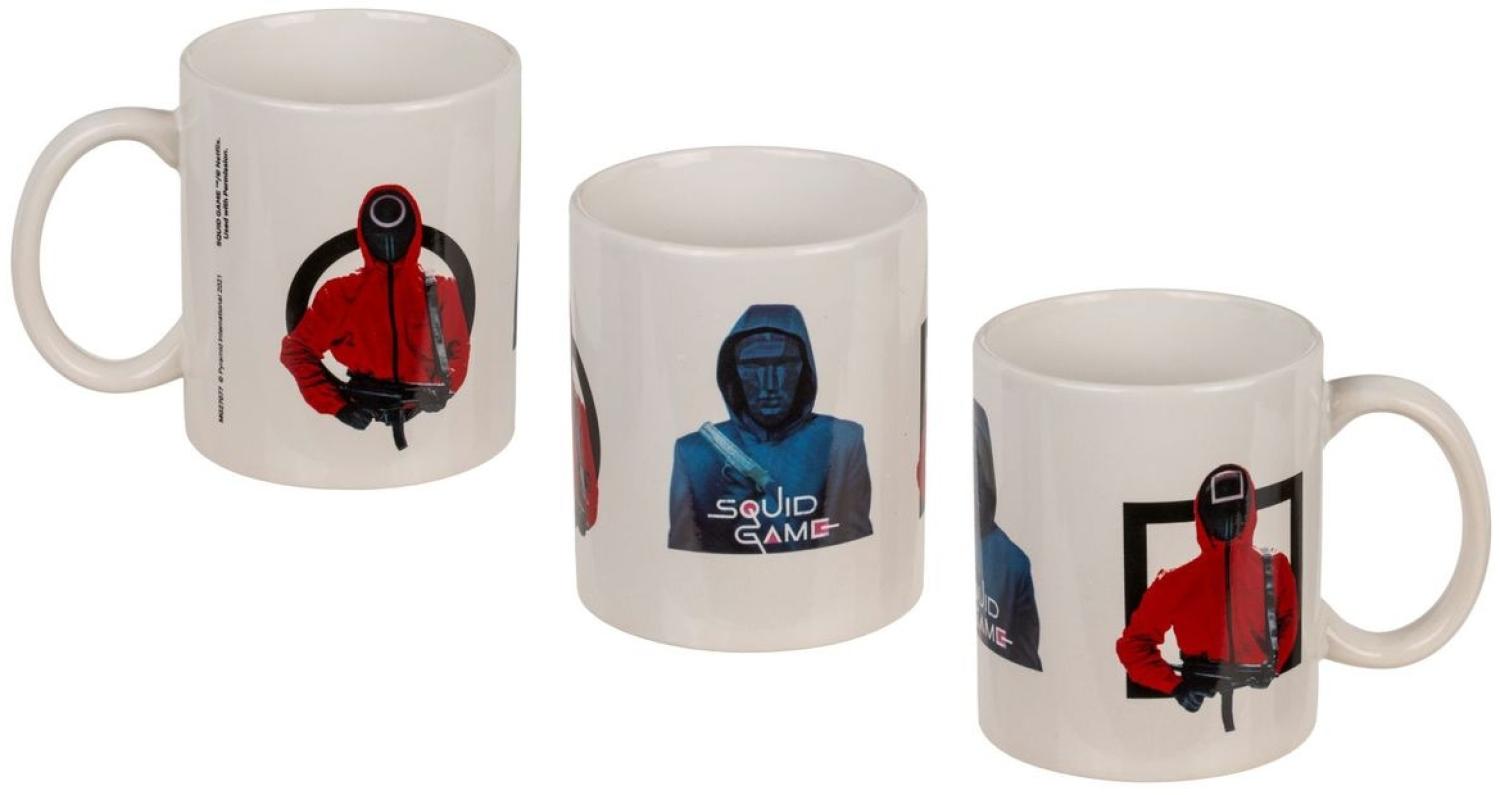 Squid Game Tasse ca. 325 ml aus Dolomite Kaffeebecher mit Henkel und Fotodruck Serienfiguren Bild 1