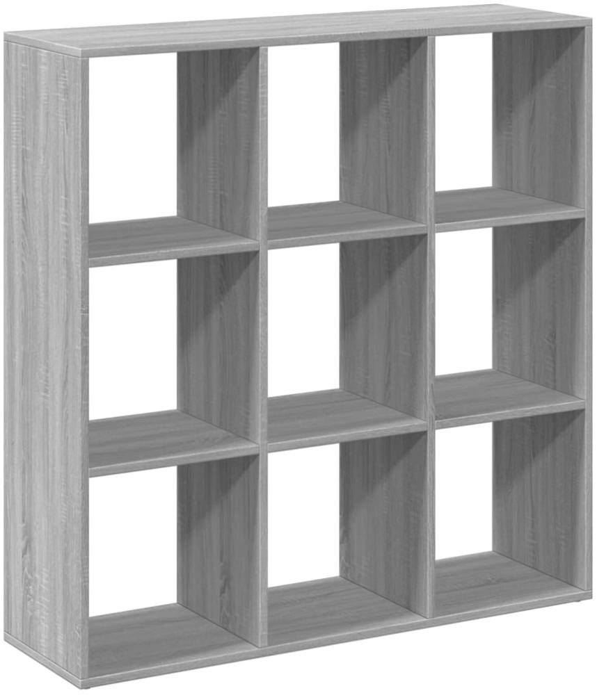vidaXL Raumteiler-Bücherregal Grau Sonoma 102x29x103,5 cm 858044 Bild 1