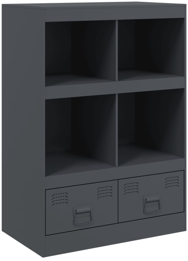 vidaXL Highboard Anthrazit 67x39x95 cm Stahl 841801 Bild 1