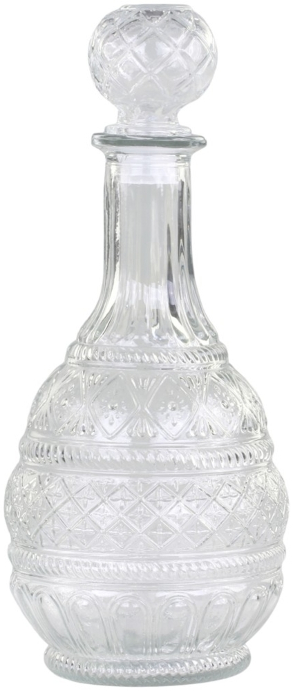 Chic Antique Glas Karaffe mit Muster H 28cm 61067400 Bild 1