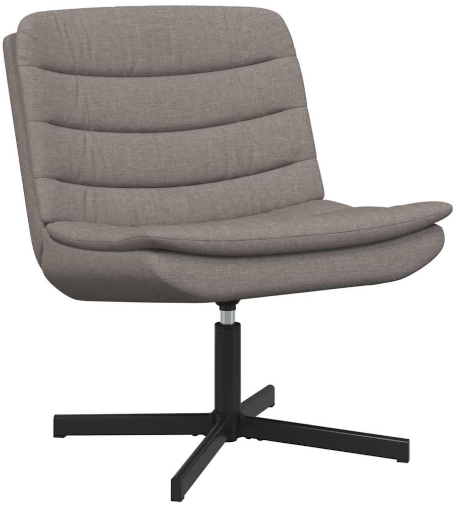 vidaXL Drehstuhl Taupe 63 x 75 x 76 cm Stoff 42007355 Bild 1