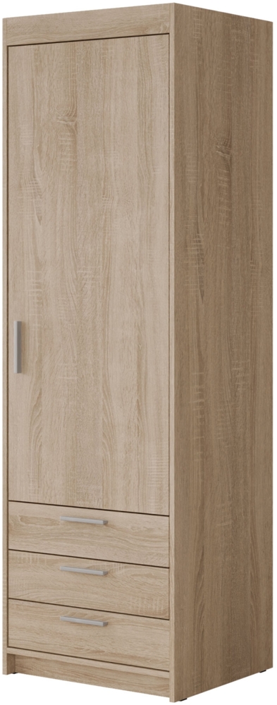 Kleiderschrank Elena 1D3S (Farbe: Sonoma Eiche) Bild 1
