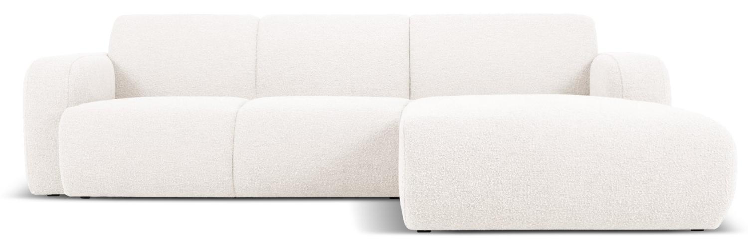 Micadoni Boucle Ecksofa Molino 4-Sitzer Rechts Boucle Weiß Bild 1