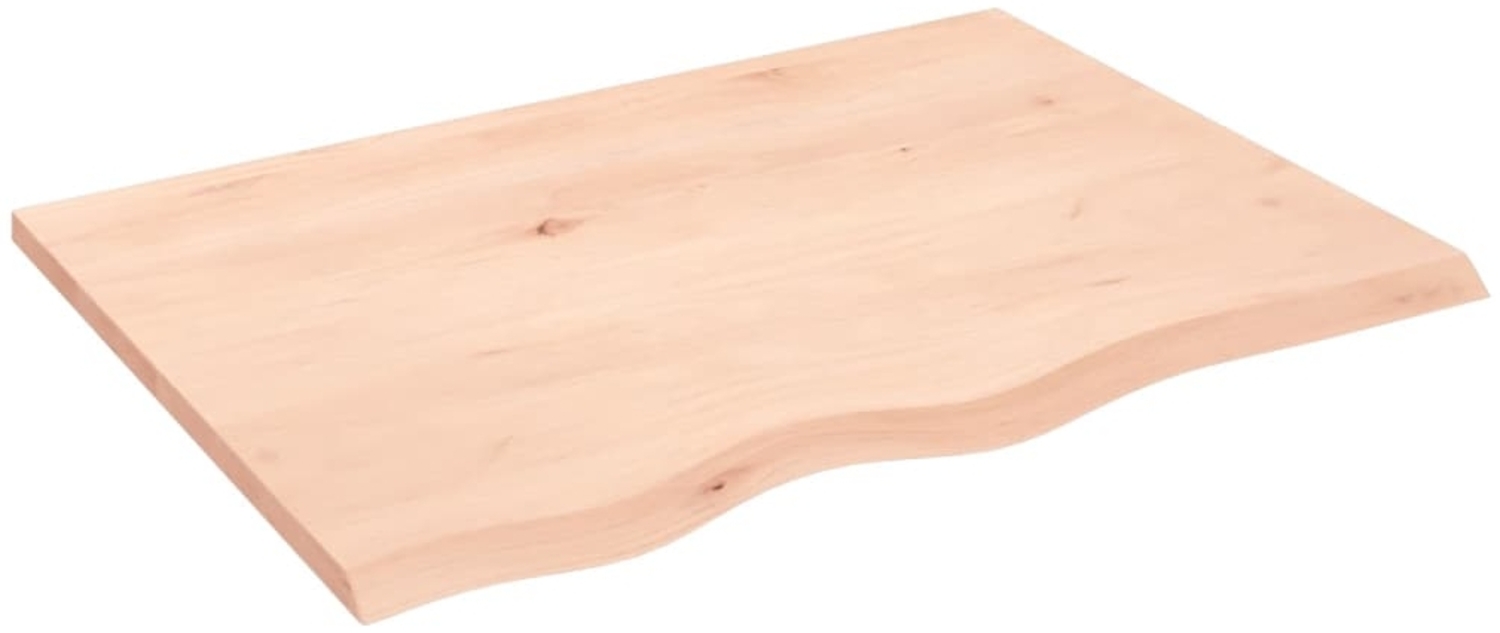 vidaXL Waschtischplatte 80x60x2 cm Massivholz Unbehandelt 3156026 Bild 1