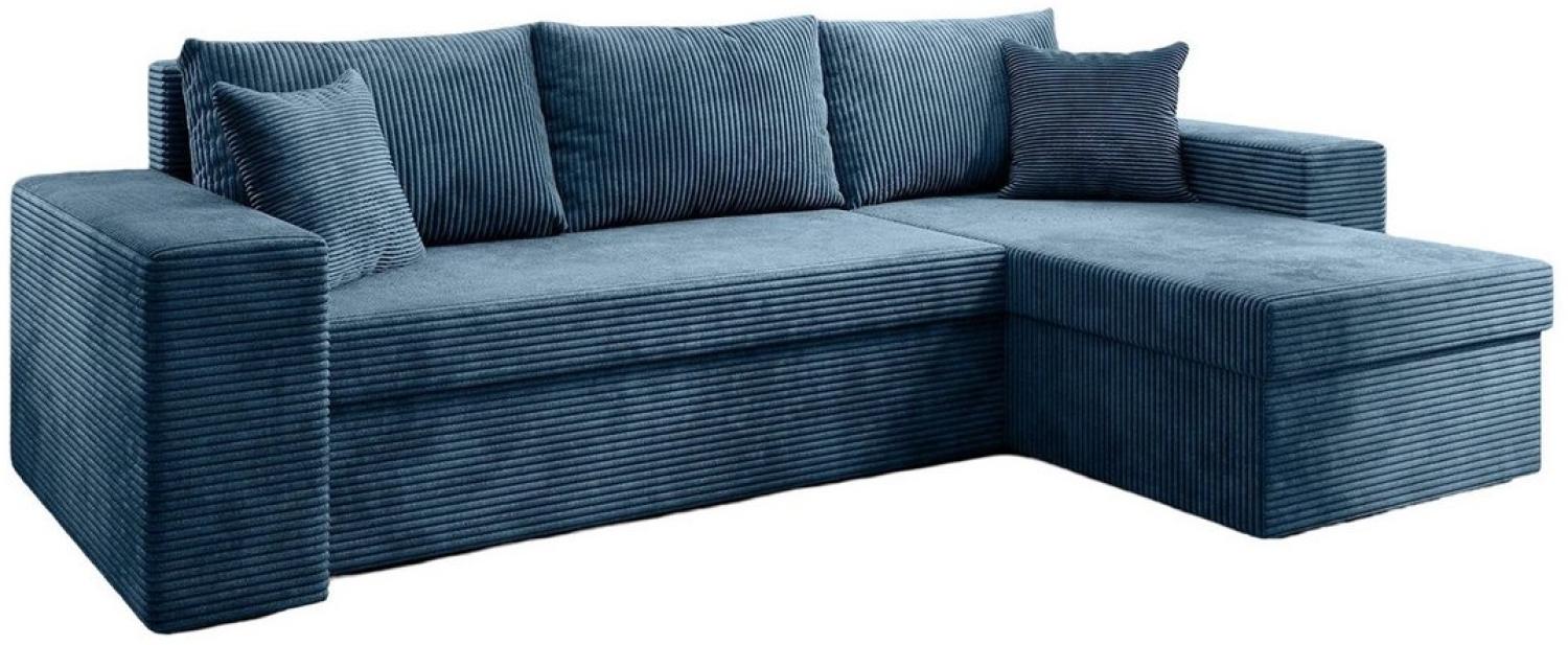 Luxusbetten24 Schlafsofa Designer Sofa Denver, mit Stauraum und Schlaffunktion Bild 1