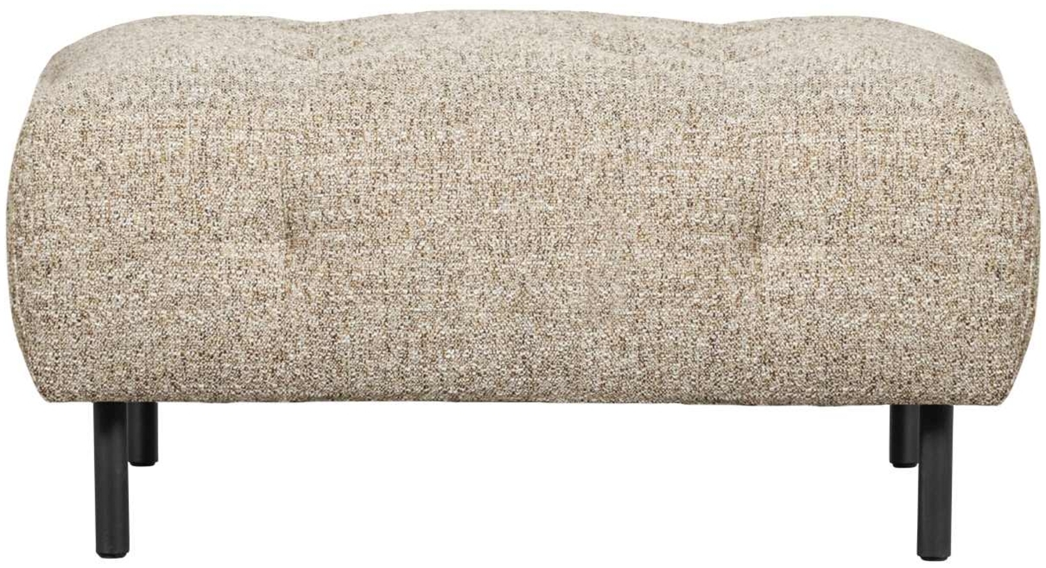 Hocker Lloyd aus grobmaschigen Stoff, Beige Bild 1