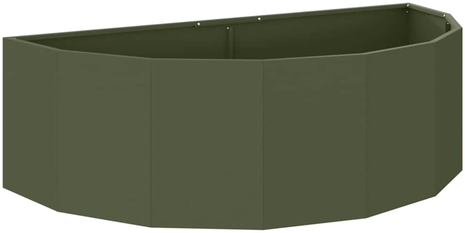 vidaXL Pflanzkübel Olive Grün 120 x 60 x 35 cm Stahl 883685 Bild 1