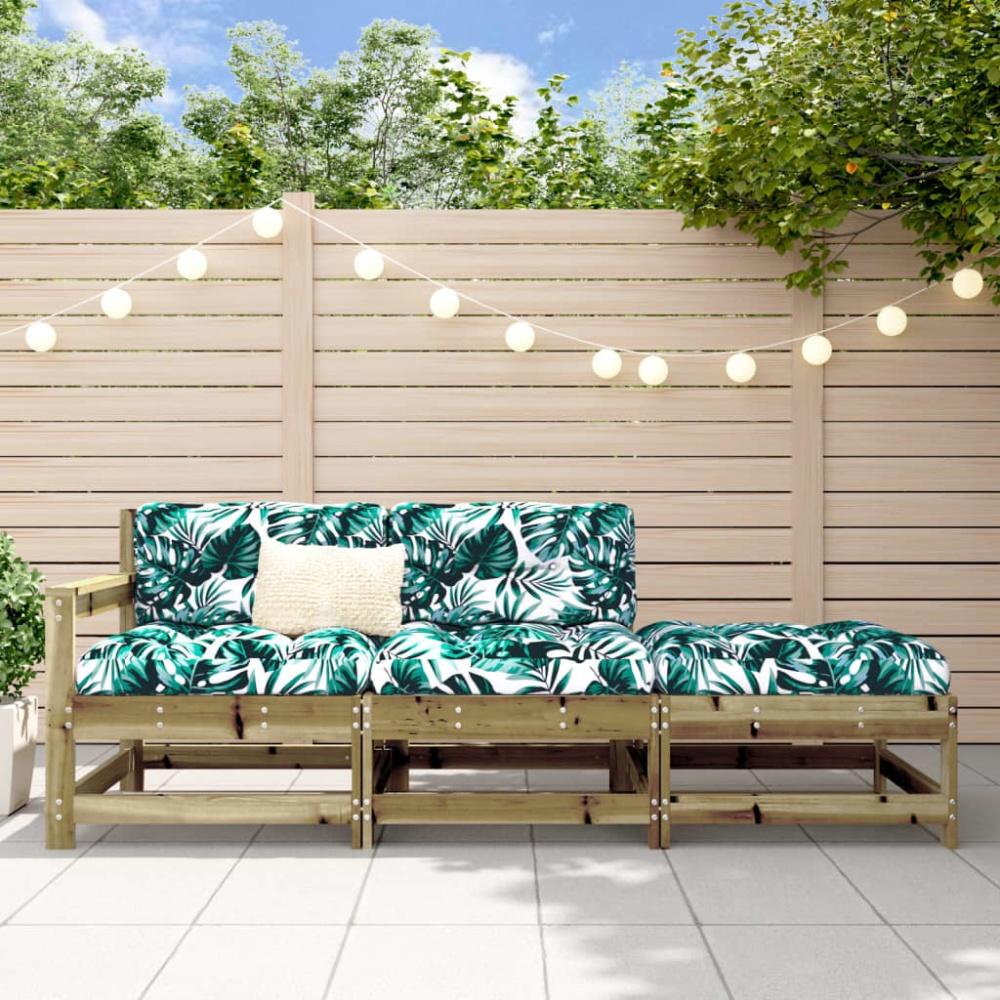 vidaXL 3-tlg. Garten-Lounge-Set Kiefernholz Imprägniert 825526 Bild 1