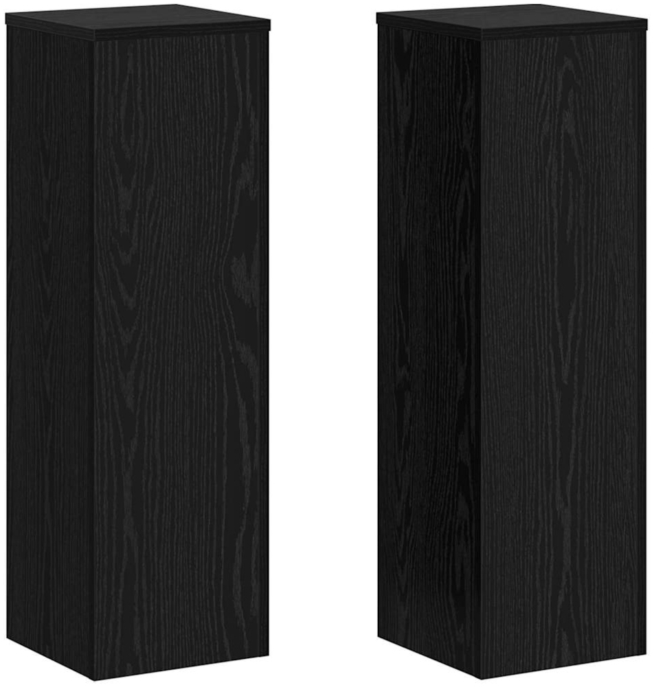 vidaXL Pflanzenständer 2 pcs Schwarze Eiche 25 x 25 x 80 cm 869234 Bild 1